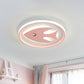 Acrylic Fish/Giraffe Ceiling Flush Light Cartoon Pink/Blue Integrated LED Flushmount Lamp for Nursery Clearhalo 'Ceiling Lights' 'Close To Ceiling Lights' 'Close to ceiling' 'Flush mount' Lighting' 812922