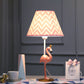 Flamingo Reading Light Cartoon Resin 1 Head Bedroom Nightstand Lamp in Pink, 7.5"/10" Height Pink 10" Clearhalo 'Lamps' 'Table Lamps' Lighting' 813479