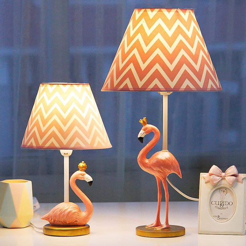Flamingo Reading Light Cartoon Resin 1 Head Bedroom Nightstand Lamp in Pink, 7.5"/10" Height Clearhalo 'Lamps' 'Table Lamps' Lighting' 813480