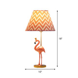 Flamingo Reading Light Cartoon Resin 1 Head Bedroom Nightstand Lamp in Pink, 7.5"/10" Height Clearhalo 'Lamps' 'Table Lamps' Lighting' 813482