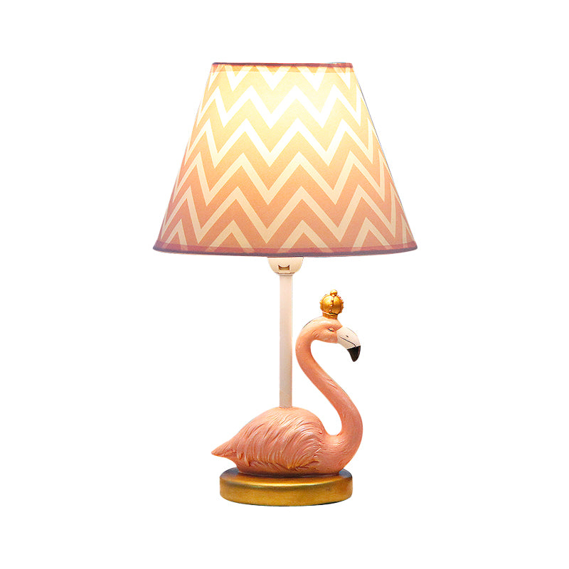 Flamingo Reading Light Cartoon Resin 1 Head Bedroom Nightstand Lamp in Pink, 7.5"/10" Height Clearhalo 'Lamps' 'Table Lamps' Lighting' 813486