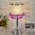 Crystal Beaded Red/Pink/Purple Table Lamp 2 Tiers Tassel Single-Bulb Modernist Nightstand Light for Bedside Purple Clearhalo 'Lamps' 'Table Lamps' Lighting' 813523