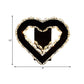 LED Loving Heart Wall Hanging Light Modernism Black Faceted Crystal Wall Lighting Ideas for Bedroom Clearhalo 'Modern wall lights' 'Modern' 'Wall Lamps & Sconces' 'Wall Lights' Lighting' 813723