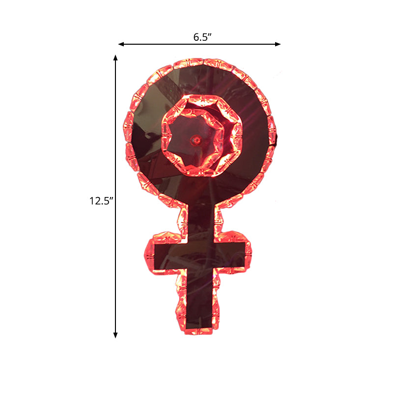 Nickel Girl Logo Wall Mount Lighting Modernist Style Beveled Crystal LED Bedroom Sconce Light Clearhalo 'Modern wall lights' 'Modern' 'Wall Lamps & Sconces' 'Wall Lights' Lighting' 813735