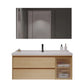 Wood Frame Bathroom Vanity Rectangular 2 Drawers Wall-Mounted Single Sink with Door Clearhalo 'Bathroom Remodel & Bathroom Fixtures' 'Bathroom Vanities' 'bathroom_vanities' 'Home Improvement' 'home_improvement' 'home_improvement_bathroom_vanities' 8141828