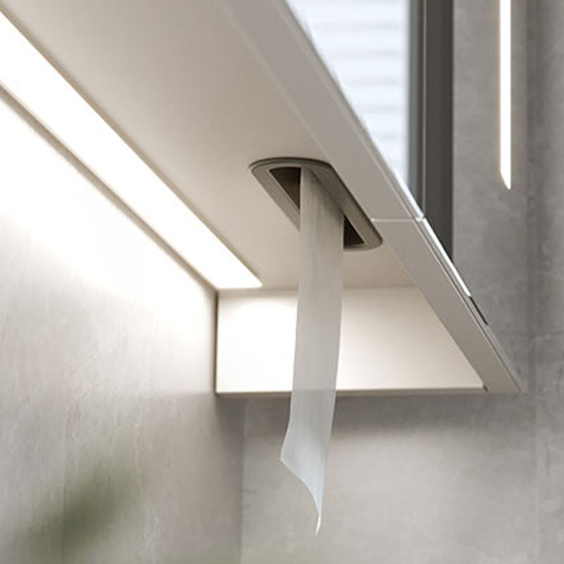 Modern Bathroom Sink Vanity Stainless Steel Wall-Mounted with Soft Close Door Clearhalo 'Bathroom Remodel & Bathroom Fixtures' 'Bathroom Vanities' 'bathroom_vanities' 'Home Improvement' 'home_improvement' 'home_improvement_bathroom_vanities' 8141941