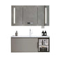Modern Bathroom Sink Vanity Stainless Steel Wall-Mounted with Soft Close Door Clearhalo 'Bathroom Remodel & Bathroom Fixtures' 'Bathroom Vanities' 'bathroom_vanities' 'Home Improvement' 'home_improvement' 'home_improvement_bathroom_vanities' 8141949