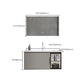 Modern Bathroom Sink Vanity Stainless Steel Wall-Mounted with Soft Close Door Clearhalo 'Bathroom Remodel & Bathroom Fixtures' 'Bathroom Vanities' 'bathroom_vanities' 'Home Improvement' 'home_improvement' 'home_improvement_bathroom_vanities' 8141957