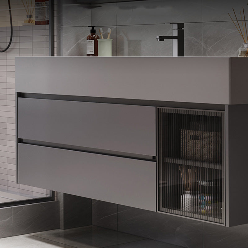 Overflow Bathroom Vanity Stone Mirror Waterproof Wall Mount Single Sink with 2 Drawers Clearhalo 'Bathroom Remodel & Bathroom Fixtures' 'Bathroom Vanities' 'bathroom_vanities' 'Home Improvement' 'home_improvement' 'home_improvement_bathroom_vanities' 8142022