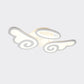 Acrylic Angel/Bat Wing Flush Mount Kids White LED Semi Flush Ceiling Light in Warm/White Light Clearhalo 'Ceiling Lights' 'Close To Ceiling Lights' 'Close to ceiling' 'Semi-flushmount' Lighting' 814363