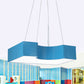 Arch Bridge Kindergarten Hanging Light Acrylic Kids LED Pendant Lighting Fixture in Red/Blue/Yellow Clearhalo 'Ceiling Lights' 'Pendant Lights' 'Pendants' Lighting' 814655