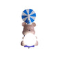Birthday Bear Holding A Ball Wall Lamp Cartoon Resin 1-Light Pink/Blue Sconce Light with Milk Glass Shade Clearhalo 'Wall Lamps & Sconces' 'Wall Lights' Lighting' 814737