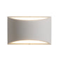 Gypsum Half-Oval Sconce Lamp Modernism 1-Light White LED Wall Mounted Light for Bedroom Clearhalo 'Modern wall lights' 'Modern' 'Wall Lamps & Sconces' 'Wall Lights' Lighting' 815304