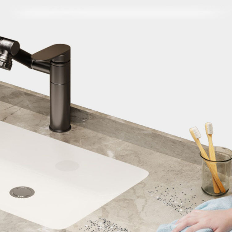 Grey Wall Mount Wood Bathroom Vanity Set with Mirror Included Clearhalo 'Bathroom Remodel & Bathroom Fixtures' 'Bathroom Vanities' 'bathroom_vanities' 'Home Improvement' 'home_improvement' 'home_improvement_bathroom_vanities' 8156466