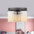Countryside Cylinder Ceiling Lamp 3 Bulbs White Glass Semi Flush Mount Light Fixture for Bedroom Beige Clearhalo 'Ceiling Lights' 'Close To Ceiling Lights' 'Close to ceiling' 'Glass shade' 'Glass' 'Semi-flushmount' Lighting' 816855