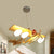 Aircraft Kids Bedroom Pendant Lighting Wood 4-Head Cartoon Chandelier in Beige with Bullet White Glass Shade Wood Clearhalo 'Ceiling Lights' 'Chandeliers' Lighting' options 817136_85303336-f6e4-4556-a6be-00752a896cf3