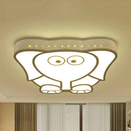 White Flush Mount Ceiling Light Cartoon Acrylic Ceiling Light Fixture for Kindergarten Clearhalo 'Ceiling Lights' 'Close To Ceiling Lights' 'Close to ceiling' 'Flush mount' Lighting' 81716