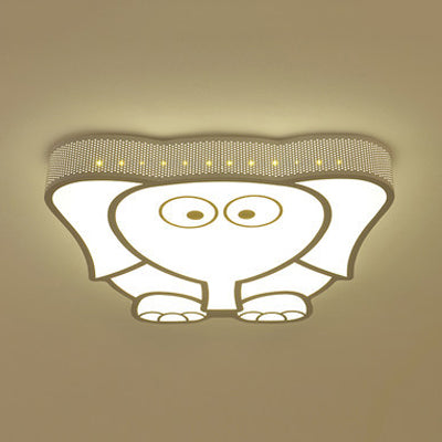 White Flush Mount Ceiling Light Cartoon Acrylic Ceiling Light Fixture for Kindergarten White B Clearhalo 'Ceiling Lights' 'Close To Ceiling Lights' 'Close to ceiling' 'Flush mount' Lighting' 81719