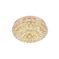 Modern Stylish Blossom Mini Flush Mount Crystal Integrated LED Ceiling Lighting in Gold, Warm/White Light Clearhalo 'Ceiling Lights' 'Close To Ceiling Lights' 'Close to ceiling' 'Flush mount' Lighting' 818410