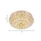 Modern Stylish Blossom Mini Flush Mount Crystal Integrated LED Ceiling Lighting in Gold, Warm/White Light Clearhalo 'Ceiling Lights' 'Close To Ceiling Lights' 'Close to ceiling' 'Flush mount' Lighting' 818411
