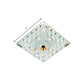 Clear Crystal Square Mini Flush Light Simple Passage 7"/9.5" Wide LED Flush Mount Ceiling Fixture Clearhalo 'Ceiling Lights' 'Close To Ceiling Lights' 'Close to ceiling' 'Flush mount' Lighting' 818436
