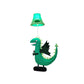 Green Plush Dinosaur Floor Lamp Cartoon 1 Bulb Fabric Standing Light with Shade for Kids Room Clearhalo 'Floor Lamps' 'Lamps' Lighting' 818914