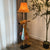 Kids Angry Kangaroo Floor Light Fabric Single Children Room Standing Lamp with Shade in Brown Brown Clearhalo 'Floor Lamps' 'Lamps' Lighting' 818940