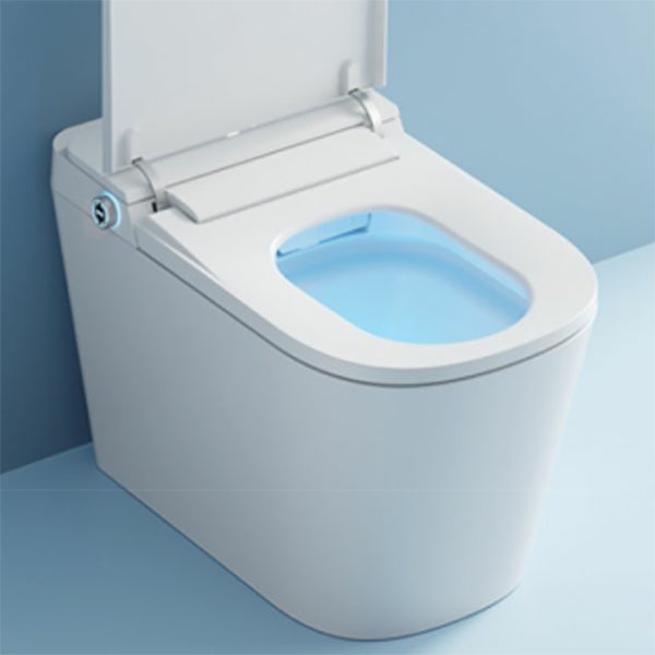 White Ceramic Elongated Stain Resistant Smart Bidet with Temperature Control Clearhalo 'Bathroom Remodel & Bathroom Fixtures' 'Bidets' 'Home Improvement' 'home_improvement' 'home_improvement_bidets' 'Toilets & Bidets' 8191003