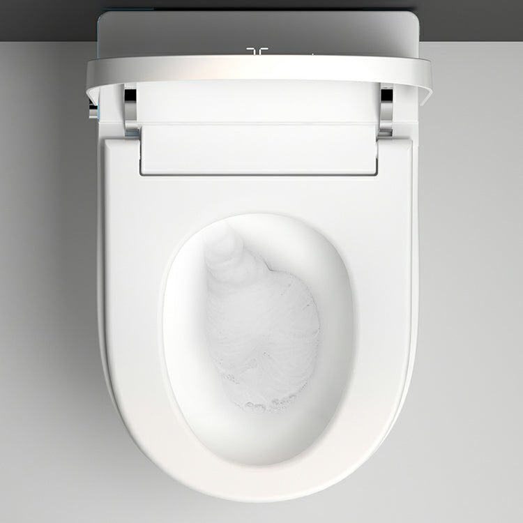 Elongated White Ceramic Stain Resistant Smart Bidet with Heated Seat Clearhalo 'Bathroom Remodel & Bathroom Fixtures' 'Bidets' 'Home Improvement' 'home_improvement' 'home_improvement_bidets' 'Toilets & Bidets' 8191009