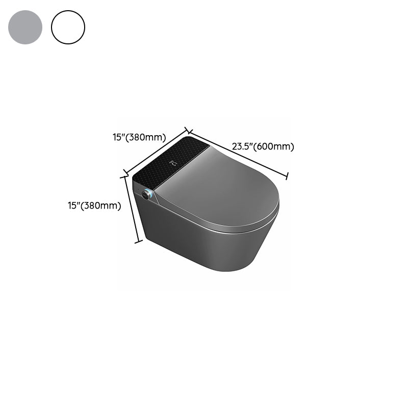 Elongated Ceramic Stain Resistant Smart Bidet with Heated Seat Clearhalo 'Bathroom Remodel & Bathroom Fixtures' 'Bidets' 'Home Improvement' 'home_improvement' 'home_improvement_bidets' 'Toilets & Bidets' 8191044