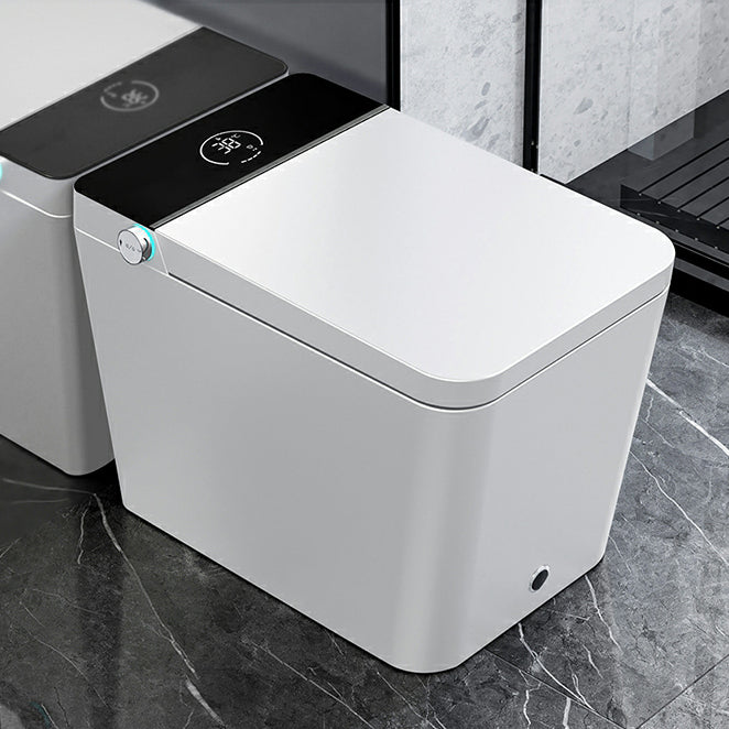 Modern Ceramic Rectangle Elongated Smart Bidet with Heated Seat White Clearhalo 'Bathroom Remodel & Bathroom Fixtures' 'Bidets' 'Home Improvement' 'home_improvement' 'home_improvement_bidets' 'Toilets & Bidets' 8191049