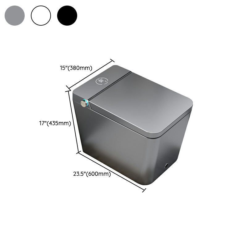 Modern Ceramic Rectangle Elongated Smart Bidet with Heated Seat Clearhalo 'Bathroom Remodel & Bathroom Fixtures' 'Bidets' 'Home Improvement' 'home_improvement' 'home_improvement_bidets' 'Toilets & Bidets' 8191063