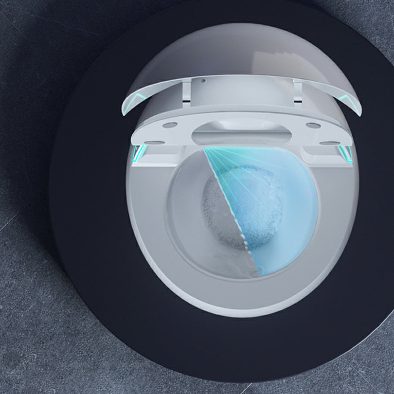 White Ceramic Round Stain Resistant Smart Bidet with Heated Seat Clearhalo 'Bathroom Remodel & Bathroom Fixtures' 'Bidets' 'Home Improvement' 'home_improvement' 'home_improvement_bidets' 'Toilets & Bidets' 8191084