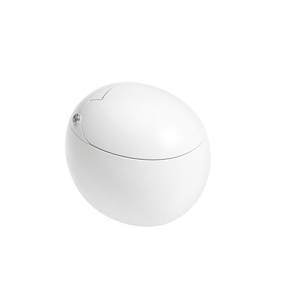 White Ceramic Round Stain Resistant Smart Bidet with Temperature Control Automatic Flap & Sterilization Clearhalo 'Bathroom Remodel & Bathroom Fixtures' 'Bidets' 'Home Improvement' 'home_improvement' 'home_improvement_bidets' 'Toilets & Bidets' 8191118