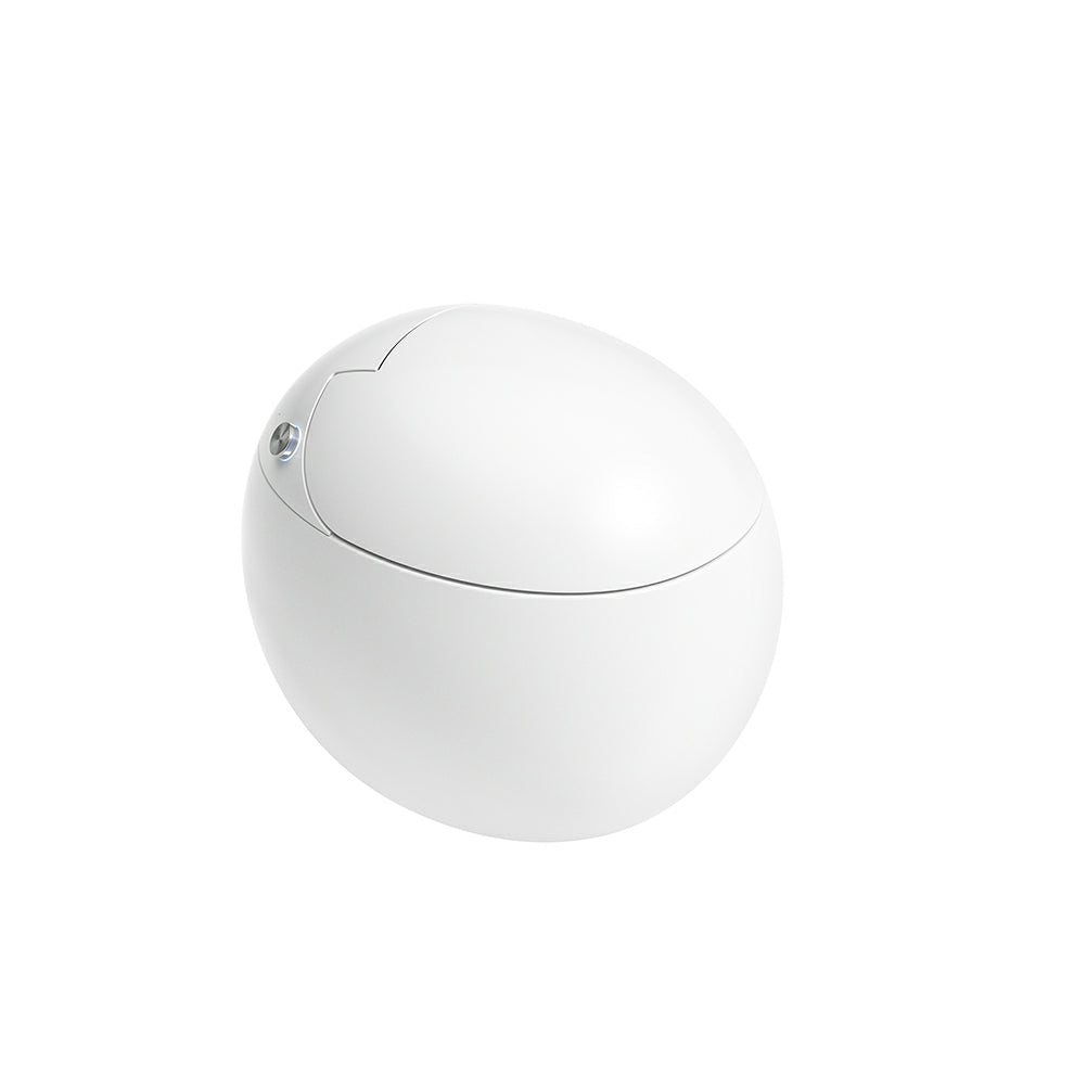 White Ceramic Round Stain Resistant Smart Bidet with Temperature Control Clearhalo 'Bathroom Remodel & Bathroom Fixtures' 'Bidets' 'Home Improvement' 'home_improvement' 'home_improvement_bidets' 'Toilets & Bidets' 8191122