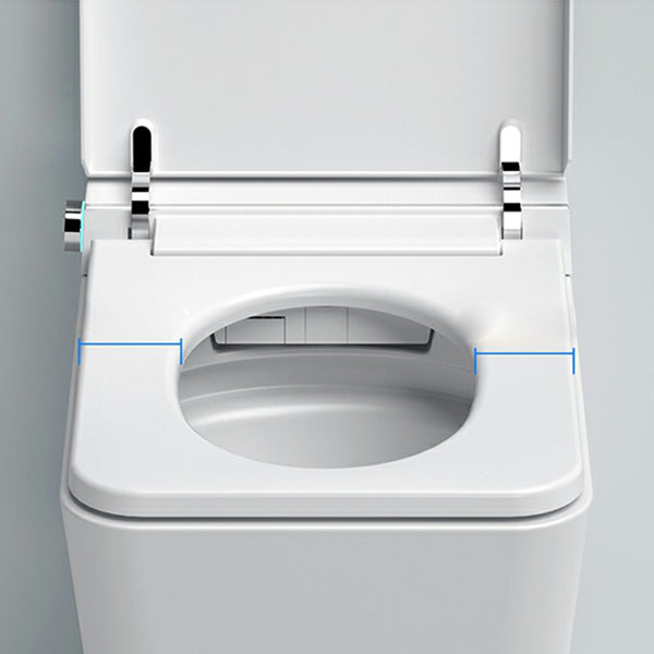 Ceramic Elongated Stain Resistant Smart Bidet Included Remote Control Clearhalo 'Bathroom Remodel & Bathroom Fixtures' 'Bidets' 'Home Improvement' 'home_improvement' 'home_improvement_bidets' 'Toilets & Bidets' 8191139