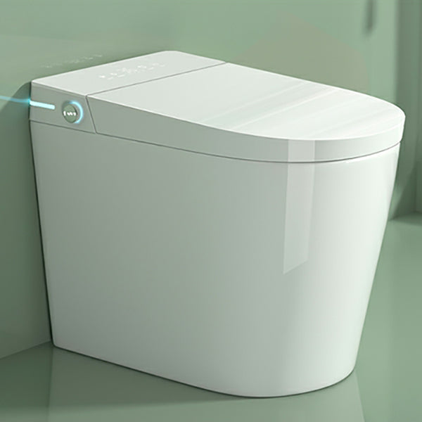 White Elongated Stain Resistant Floor Mount Bidet with Heated Seat Clearhalo 'Bathroom Remodel & Bathroom Fixtures' 'Bidets' 'Home Improvement' 'home_improvement' 'home_improvement_bidets' 'Toilets & Bidets' 8191182