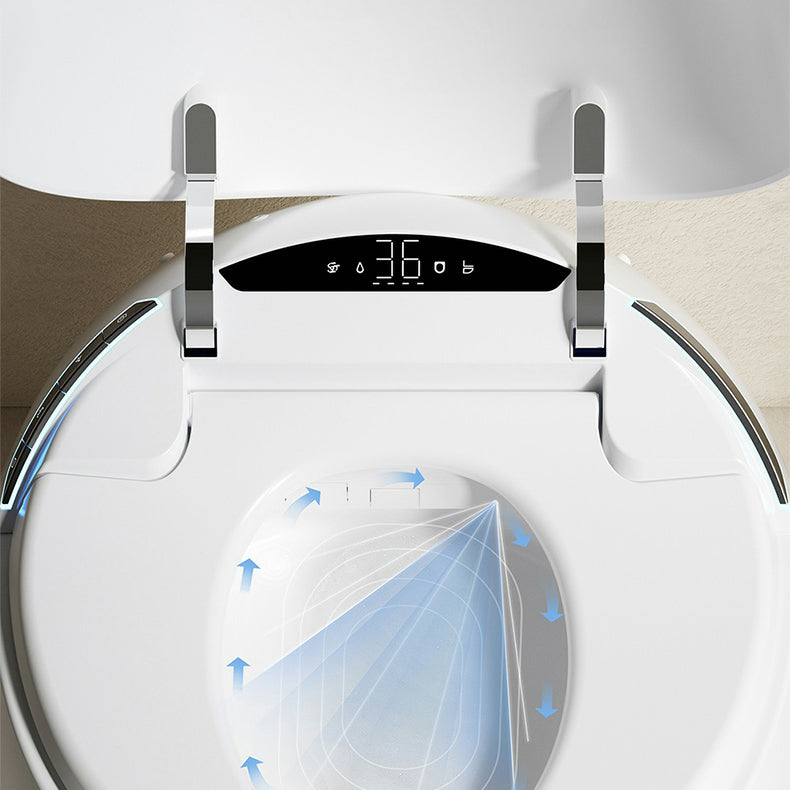 Round Stain Resistant Floor Mount Bidet with Temperature Control Clearhalo 'Bathroom Remodel & Bathroom Fixtures' 'Bidets' 'Home Improvement' 'home_improvement' 'home_improvement_bidets' 'Toilets & Bidets' 8191192