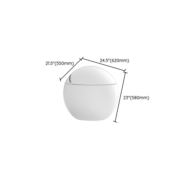 Round Stain Resistant Floor Mount Bidet with Temperature Control Clearhalo 'Bathroom Remodel & Bathroom Fixtures' 'Bidets' 'Home Improvement' 'home_improvement' 'home_improvement_bidets' 'Toilets & Bidets' 8191204