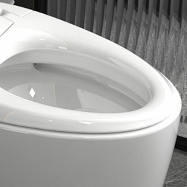 White Elongated Stain Resistant Floor Mount Bidet with Temperature Control Clearhalo 'Bathroom Remodel & Bathroom Fixtures' 'Bidets' 'Home Improvement' 'home_improvement' 'home_improvement_bidets' 'Toilets & Bidets' 8191214