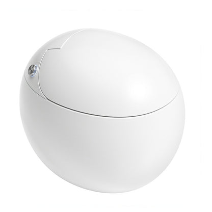 Round Smart Floor Standing Ceramic Bidet in White with Foot Sensor Clearhalo 'Bathroom Remodel & Bathroom Fixtures' 'Bidets' 'Home Improvement' 'home_improvement' 'home_improvement_bidets' 'Toilets & Bidets' 8191223