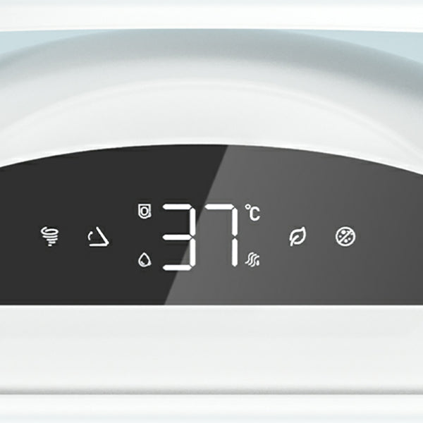 Round Smart Floor Standing Ceramic Bidet in White with Foot Sensor Clearhalo 'Bathroom Remodel & Bathroom Fixtures' 'Bidets' 'Home Improvement' 'home_improvement' 'home_improvement_bidets' 'Toilets & Bidets' 8191232