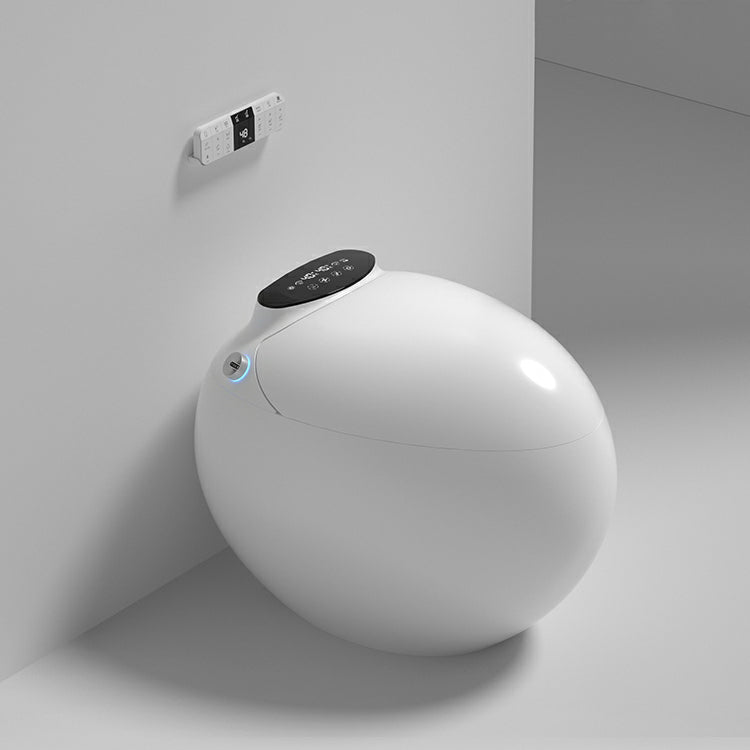 Ceramic Round Stain Resistant Smart Bidet with Temperature Control Clearhalo 'Bathroom Remodel & Bathroom Fixtures' 'Bidets' 'Home Improvement' 'home_improvement' 'home_improvement_bidets' 'Toilets & Bidets' 8191239