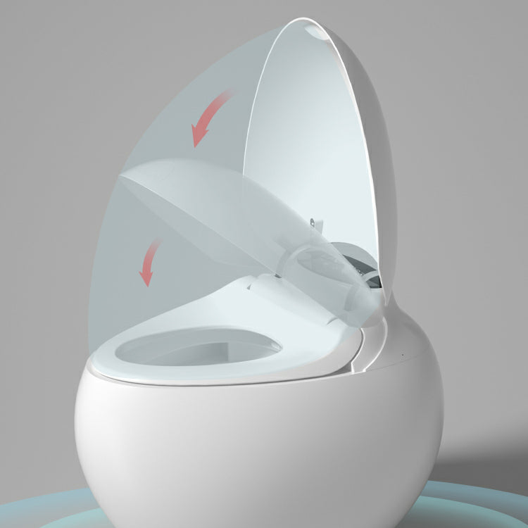 Ceramic Round Stain Resistant Smart Bidet with Temperature Control Clearhalo 'Bathroom Remodel & Bathroom Fixtures' 'Bidets' 'Home Improvement' 'home_improvement' 'home_improvement_bidets' 'Toilets & Bidets' 8191243