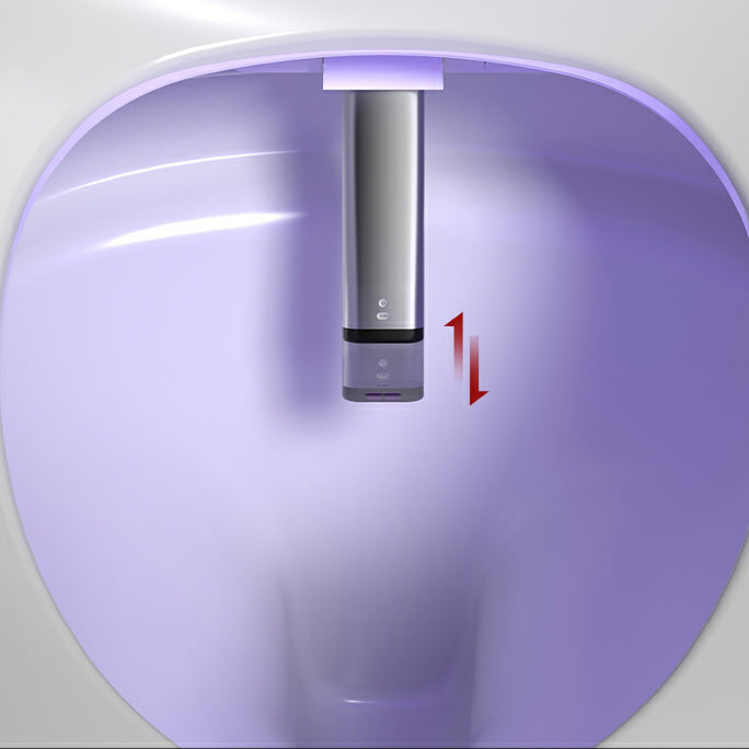 Ceramic Round Stain Resistant Smart Bidet with Temperature Control Clearhalo 'Bathroom Remodel & Bathroom Fixtures' 'Bidets' 'Home Improvement' 'home_improvement' 'home_improvement_bidets' 'Toilets & Bidets' 8191254