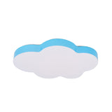 Acrylic Cloud-Shape Ceiling Mounted Fixture Cartoon LED Flushmount Lighting in White/Red/Yellow for Kids Room Clearhalo 'Ceiling Lights' 'Close To Ceiling Lights' 'Close to ceiling' 'Flush mount' Lighting' 819268