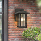 Clear Prismatic Glass Black Sconce Lantern Single Head Countryside Wall Lamp Fixture for Outdoor Clearhalo 'Wall Lamps & Sconces' 'Wall Lights' Lighting' 819913