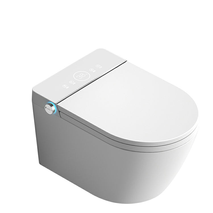 Modern Elongated Stain Resistant Wall Mounted Bidet with Temperature Control Clearhalo 'Bathroom Remodel & Bathroom Fixtures' 'Bidets' 'Home Improvement' 'home_improvement' 'home_improvement_bidets' 'Toilets & Bidets' 8205533