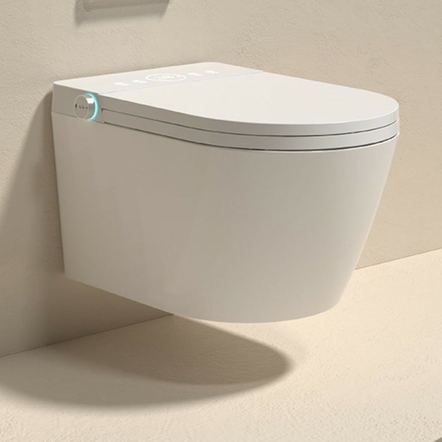 Modern Elongated Stain Resistant Wall Mounted Bidet with Temperature Control Clearhalo 'Bathroom Remodel & Bathroom Fixtures' 'Bidets' 'Home Improvement' 'home_improvement' 'home_improvement_bidets' 'Toilets & Bidets' 8205535