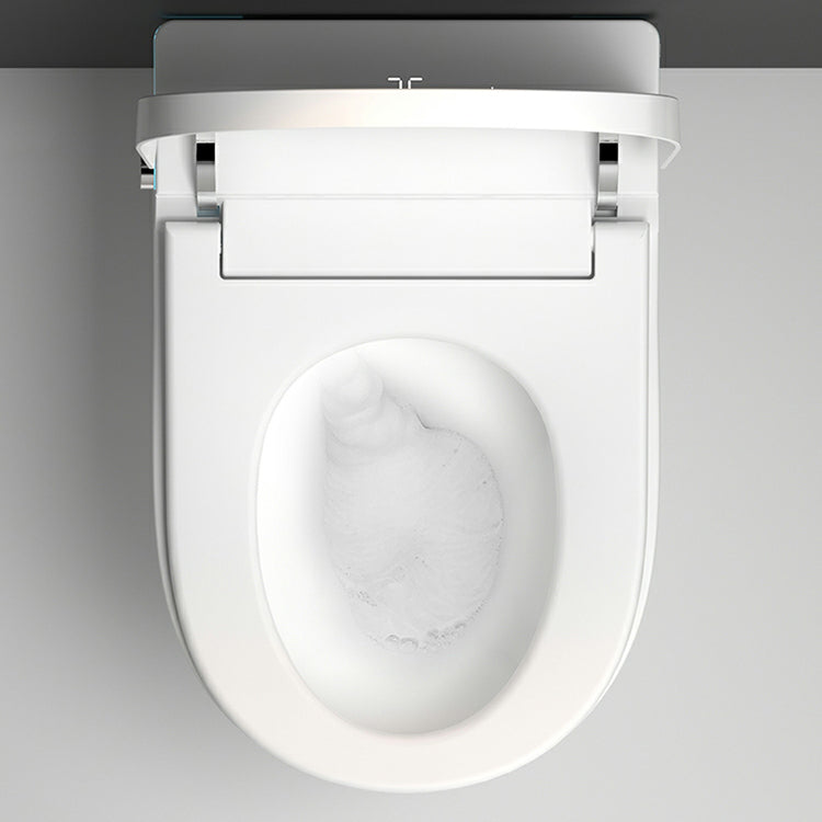 Modern White Stain Resistant Wall Mounted Bidet with Temperature Control Clearhalo 'Bathroom Remodel & Bathroom Fixtures' 'Bidets' 'Home Improvement' 'home_improvement' 'home_improvement_bidets' 'Toilets & Bidets' 8205555